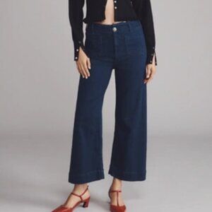 The Colette Crop Wide-Leg Jeans by Maeve (Anthropologie)